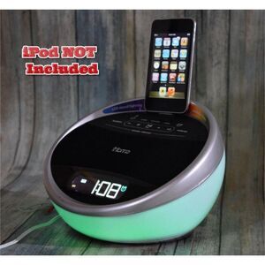 iHome GlowTunes Color Changing Alarm Clock Radio for Apple / iPod WORKS iA17
